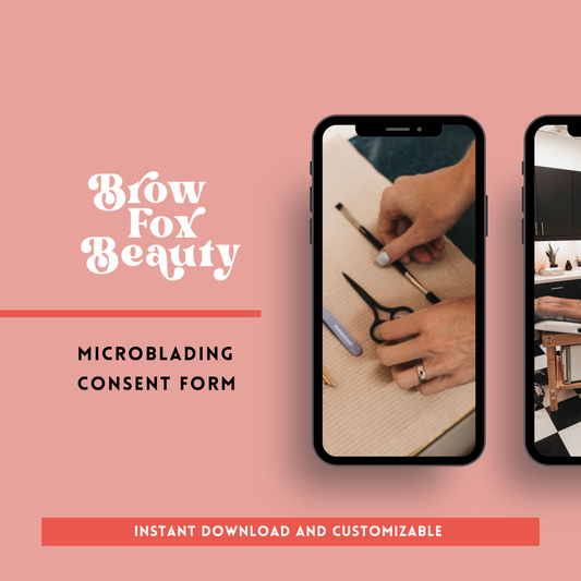 Editable Microblading Consent Form