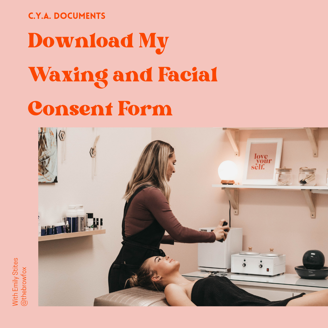 Editable Waxing and Facial Consent Form